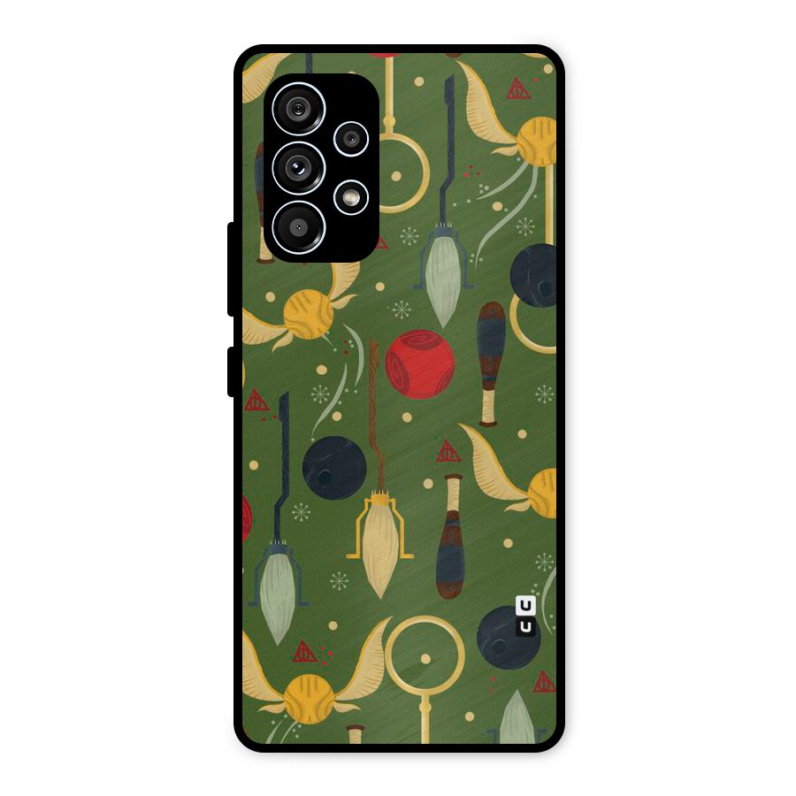 Flying Ball Pattern Metal Back Case for Galaxy A53 5G