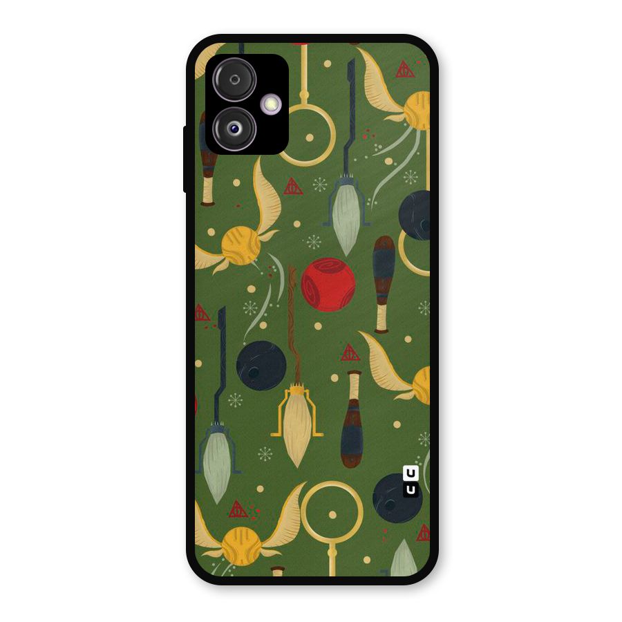Flying Ball Pattern Metal Back Case for Galaxy F14