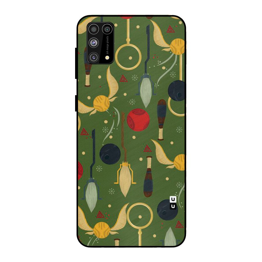 Flying Ball Pattern Metal Back Case for Galaxy F41