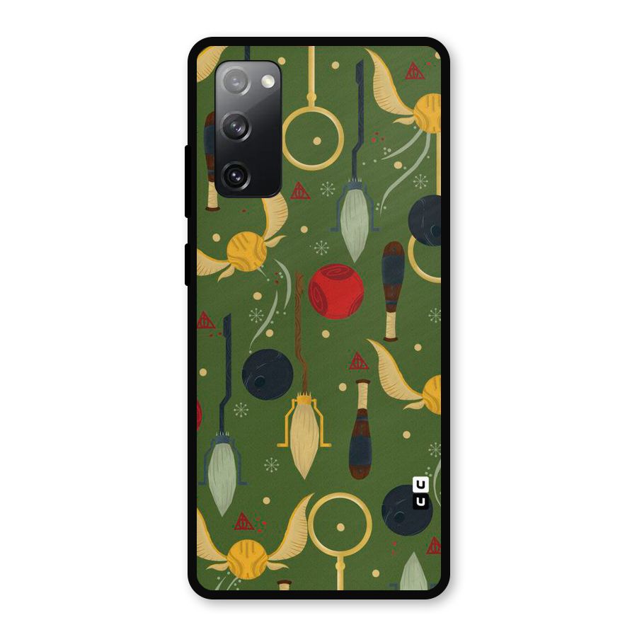 Flying Ball Pattern Metal Back Case for Galaxy S20 FE