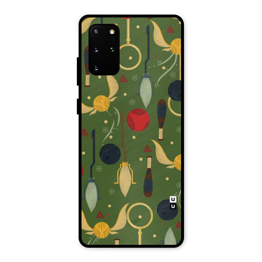 Flying Ball Pattern Metal Back Case for Galaxy S20 Plus