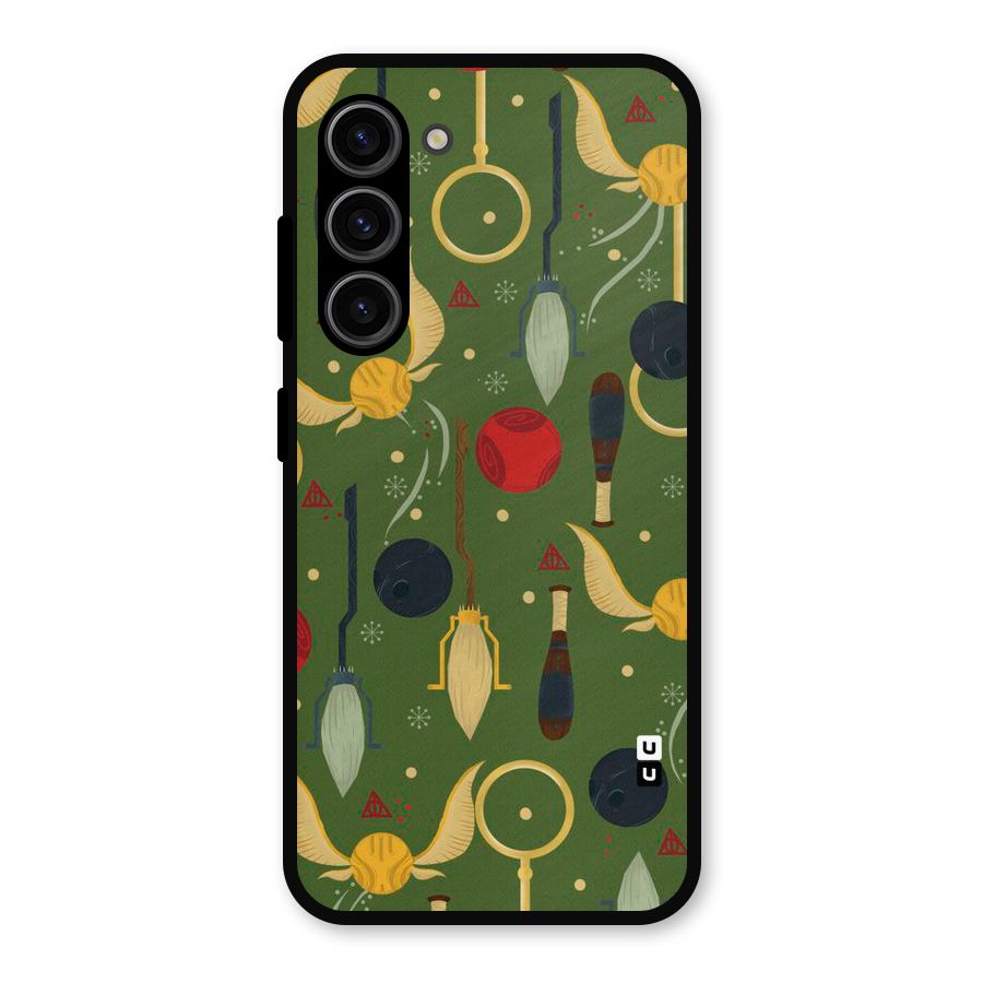 Flying Ball Pattern Metal Back Case for Galaxy S23