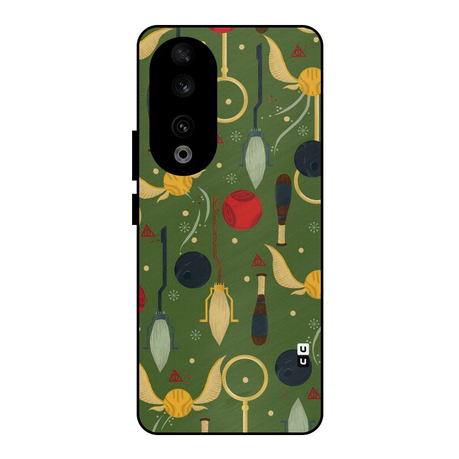 Flying Ball Pattern Metal Back Case for Honor 90