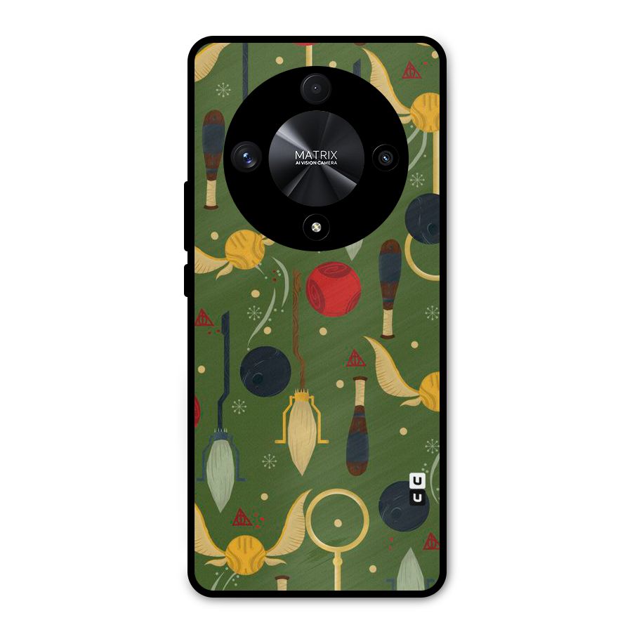 Flying Ball Pattern Metal Back Case for Honor X9b