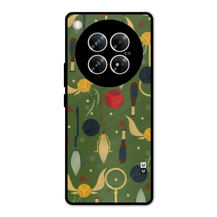 Flying Ball Pattern Metal Back Case for Infinix Zero 40 5G