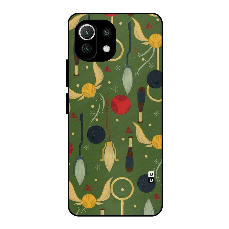 Flying Ball Pattern Metal Back Case for Mi 11 Lite NE 5G