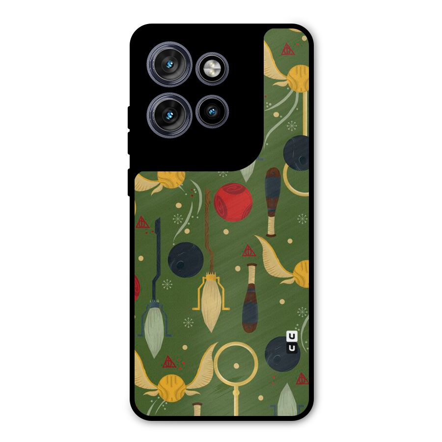 Flying Ball Pattern Metal Back Case for Motorola Edge 50 Neo