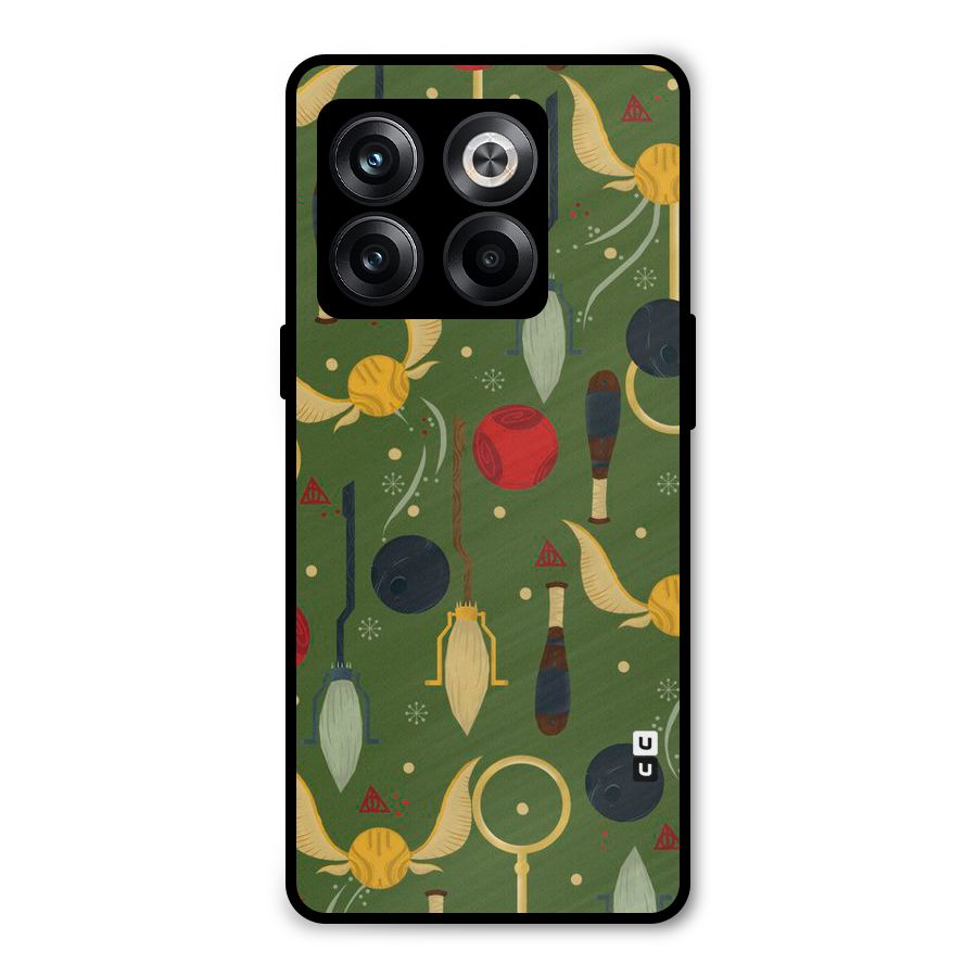 Flying Ball Pattern Metal Back Case for OnePlus 10T