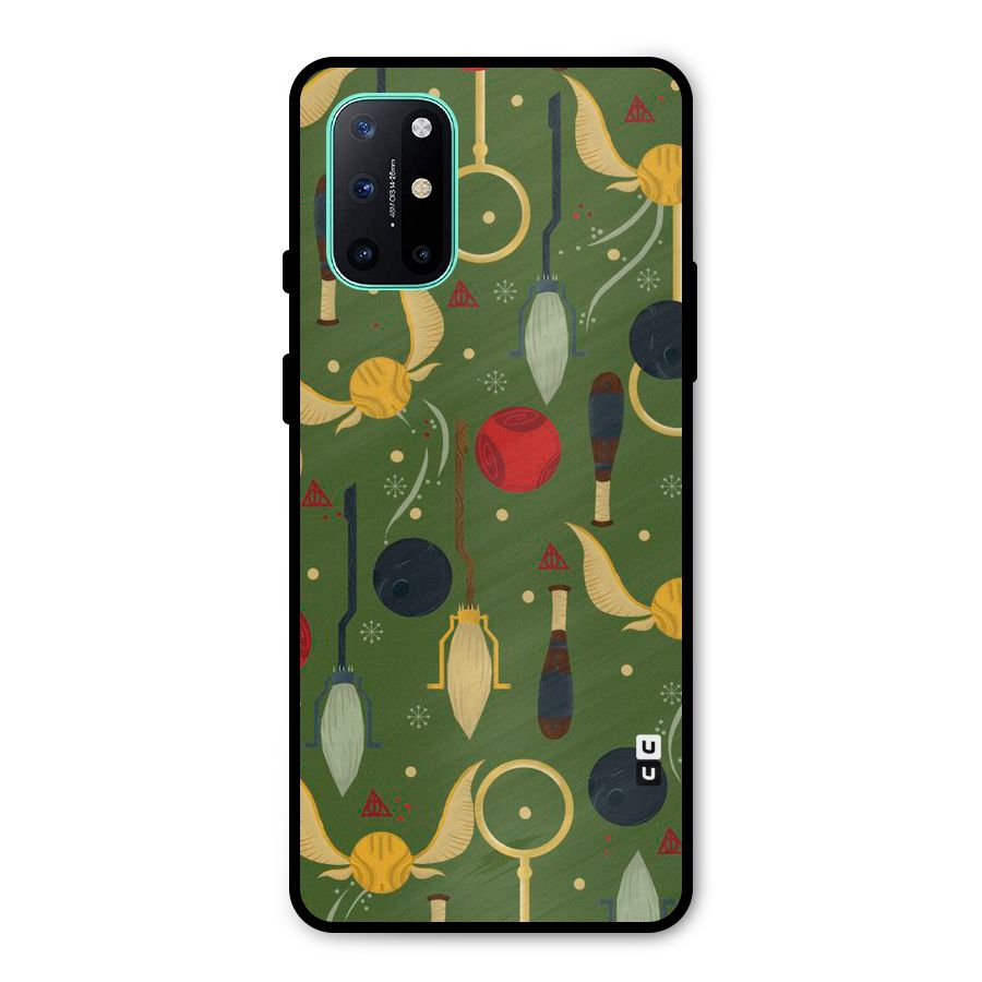 Flying Ball Pattern Metal Back Case for OnePlus 8T