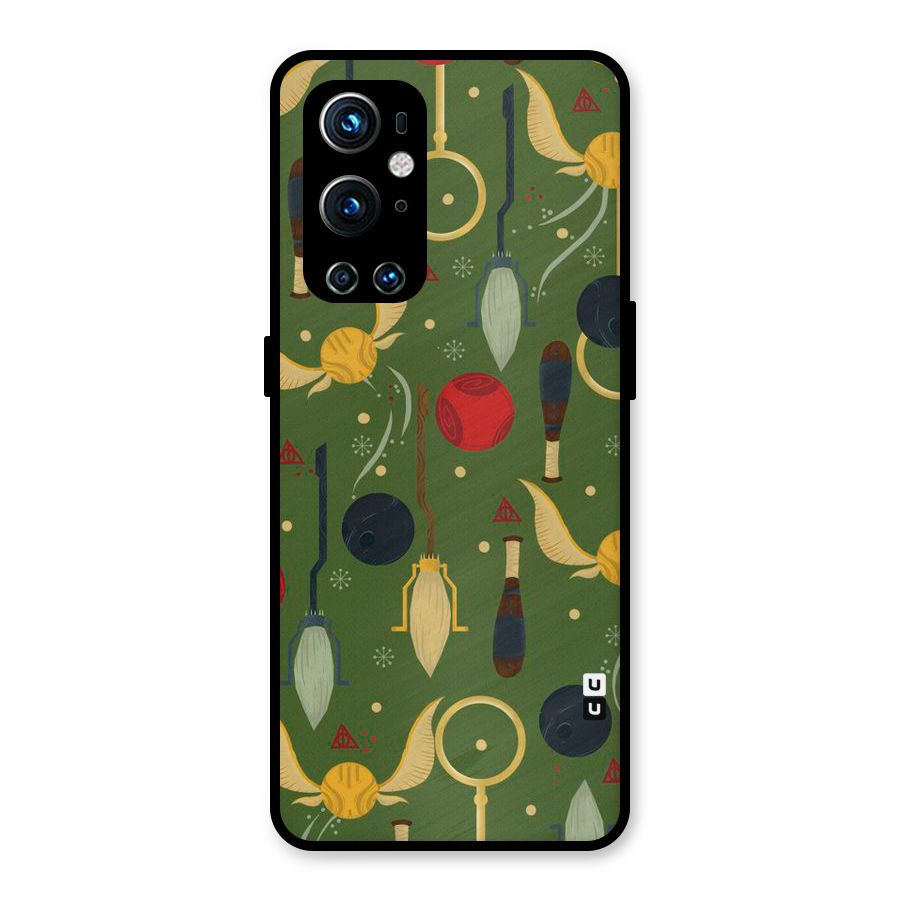 Flying Ball Pattern Metal Back Case for OnePlus 9 Pro