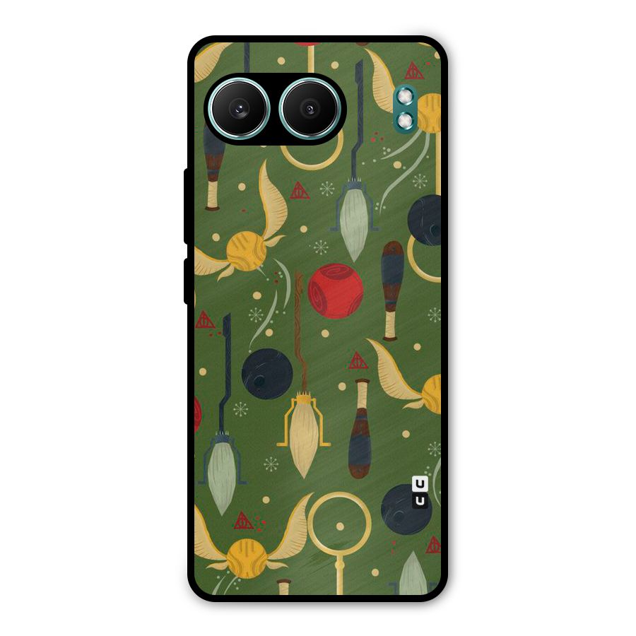 Flying Ball Pattern Metal Back Case for OnePlus Nord 4