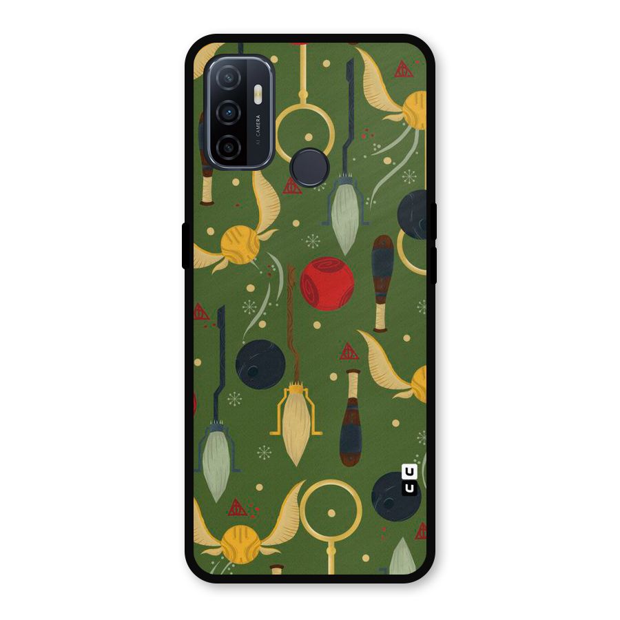 Flying Ball Pattern Metal Back Case for Oppo A53