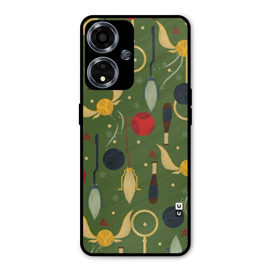 Flying Ball Pattern Metal Back Case for Oppo A59