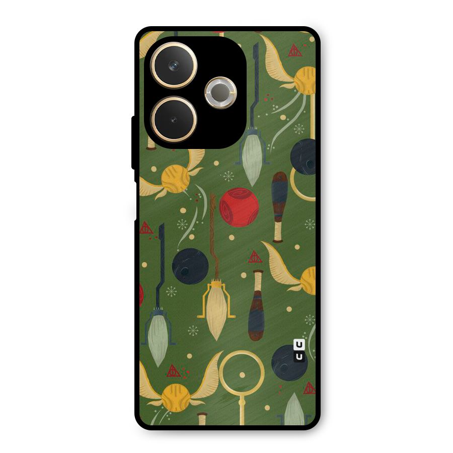 Flying Ball Pattern Metal Back Case for Oppo A5 Pro