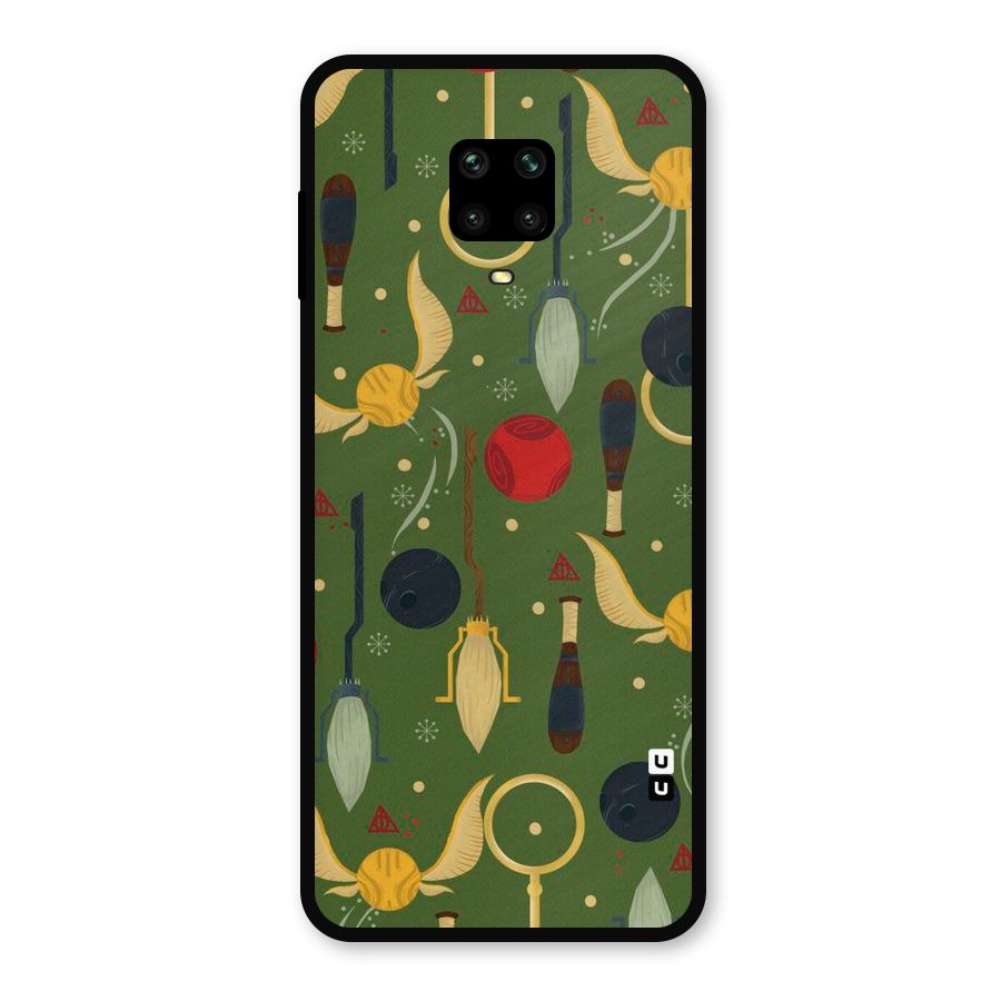 Flying Ball Pattern Metal Back Case for Poco M2 Pro