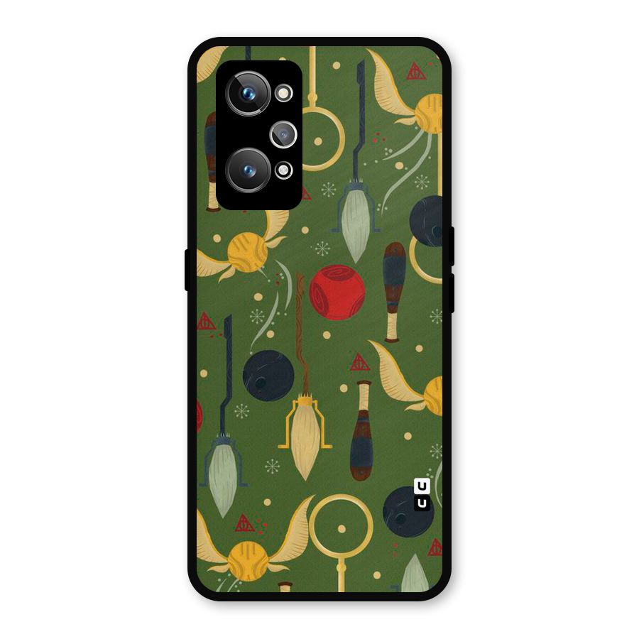 Flying Ball Pattern Metal Back Case for Realme GT Neo2