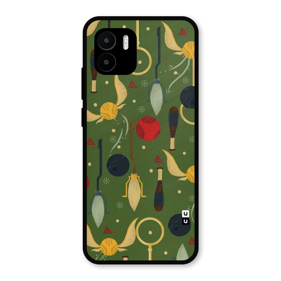 Flying Ball Pattern Metal Back Case for Redmi A2