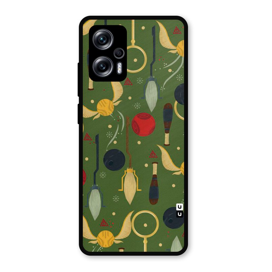 Flying Ball Pattern Metal Back Case for Redmi K50i