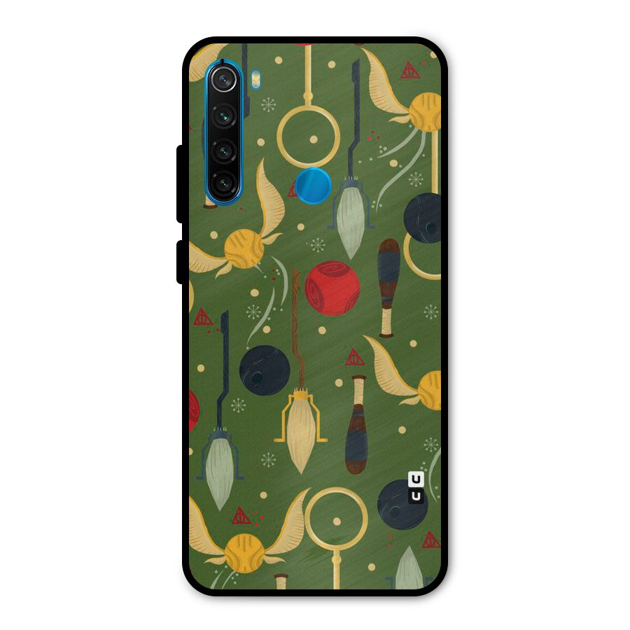 Flying Ball Pattern Metal Back Case for Redmi Note 8