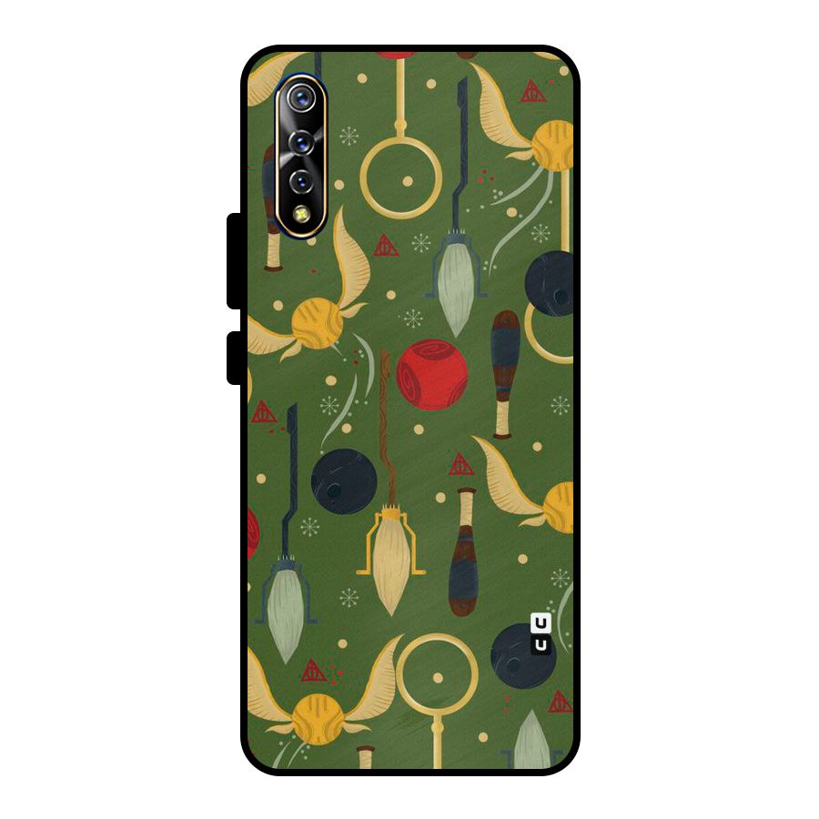 Flying Ball Pattern Metal Back Case for Vivo S1
