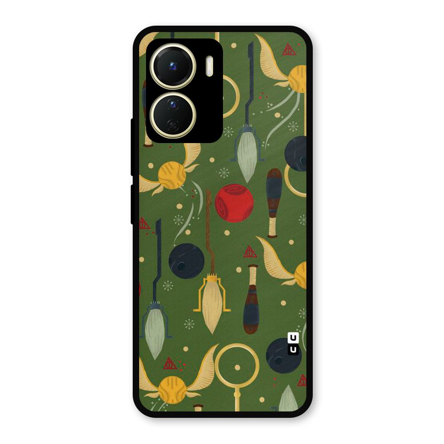 Flying Ball Pattern Metal Back Case for Vivo T2x