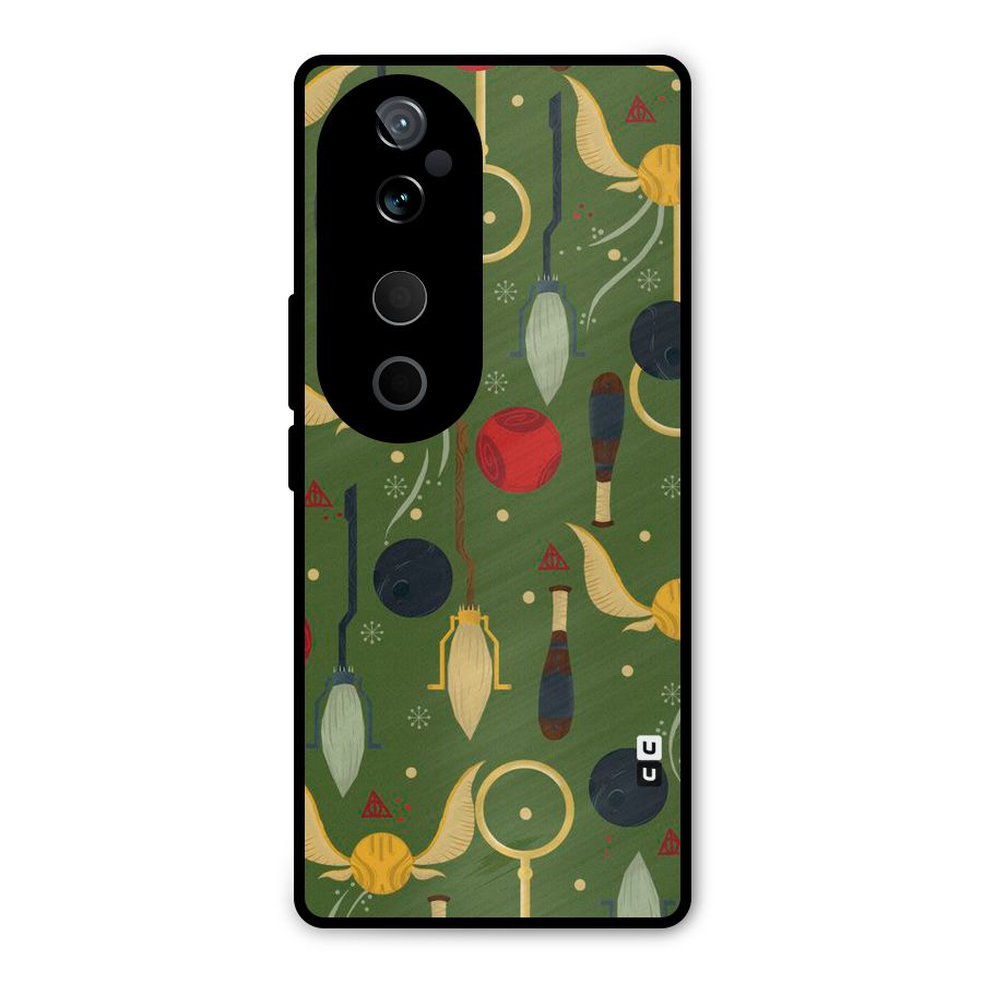 Flying Ball Pattern Metal Back Case for Vivo T3 Ultra