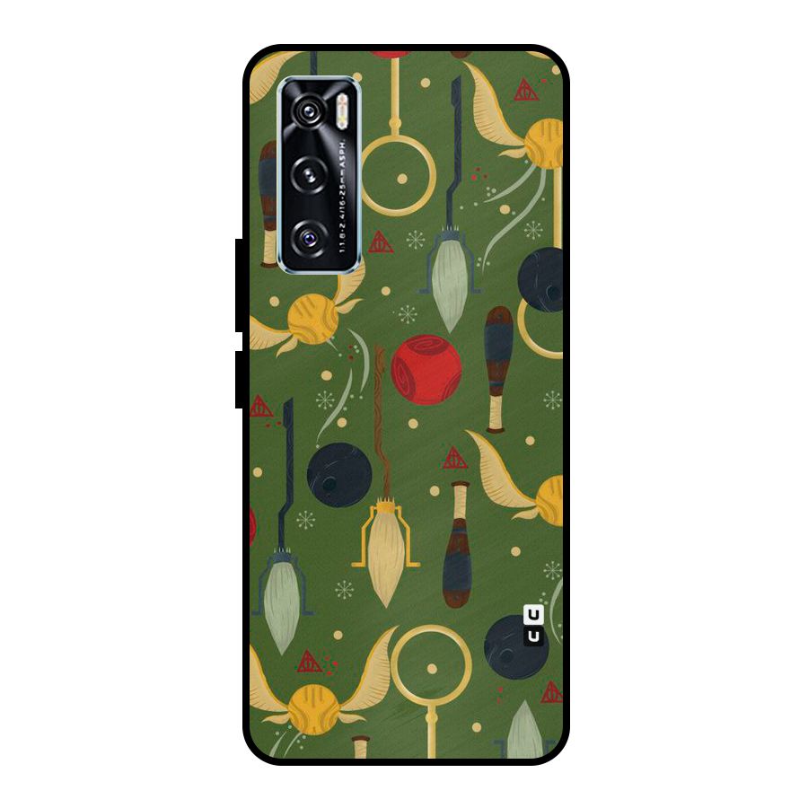 Flying Ball Pattern Metal Back Case for Vivo V20 SE
