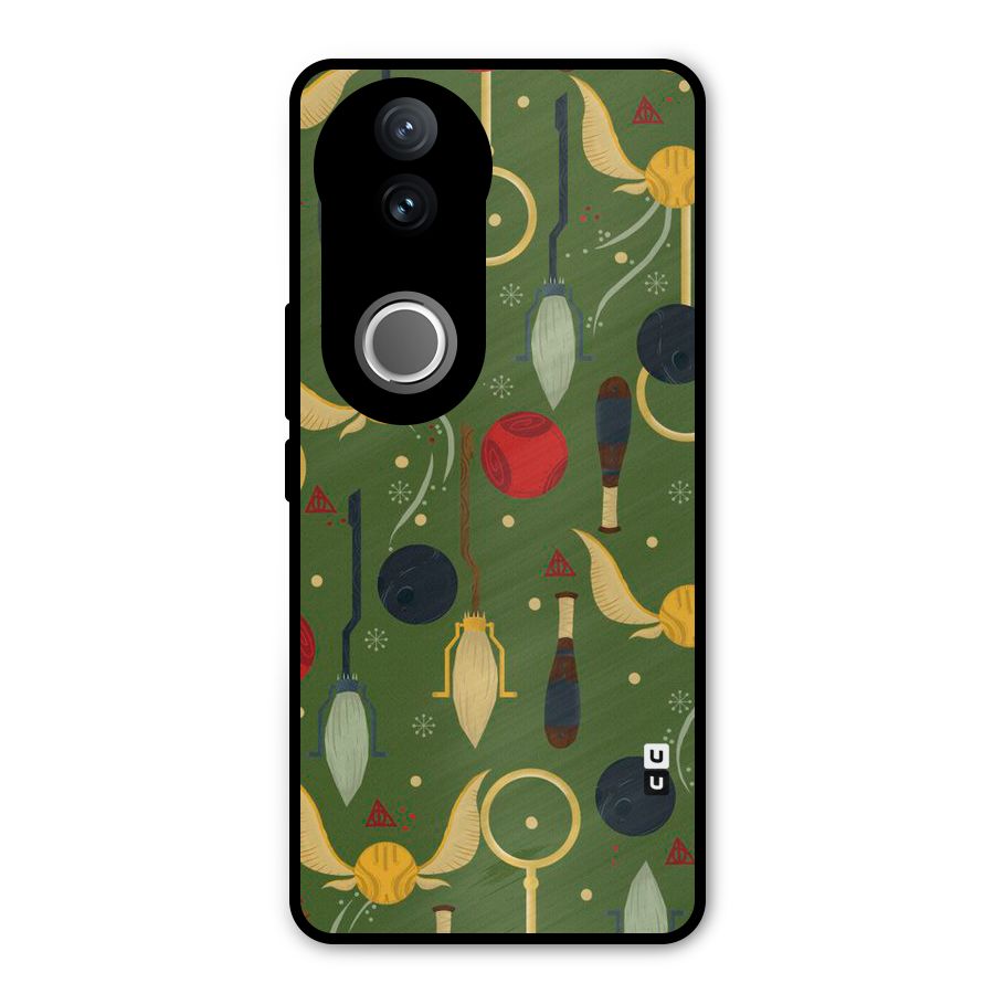 Flying Ball Pattern Metal Back Case for Vivo V50e