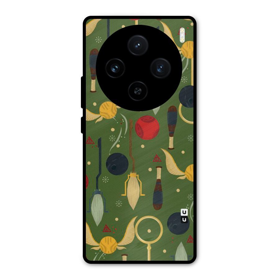 Flying Ball Pattern Metal Back Case for Vivo X100