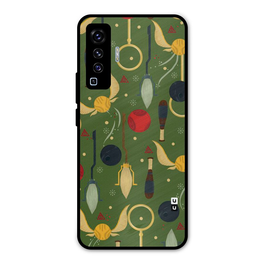 Flying Ball Pattern Metal Back Case for Vivo X50