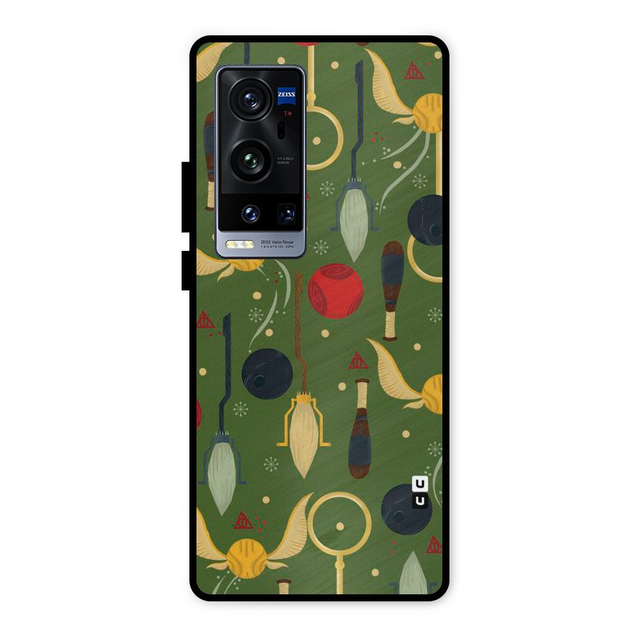 Flying Ball Pattern Metal Back Case for Vivo X60 Pro Plus