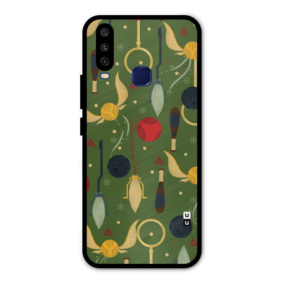 Flying Ball Pattern Metal Back Case for Vivo Y15