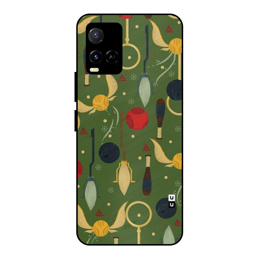Flying Ball Pattern Metal Back Case for Vivo Y21T