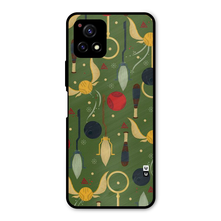 Flying Ball Pattern Metal Back Case for Vivo Y72 5G