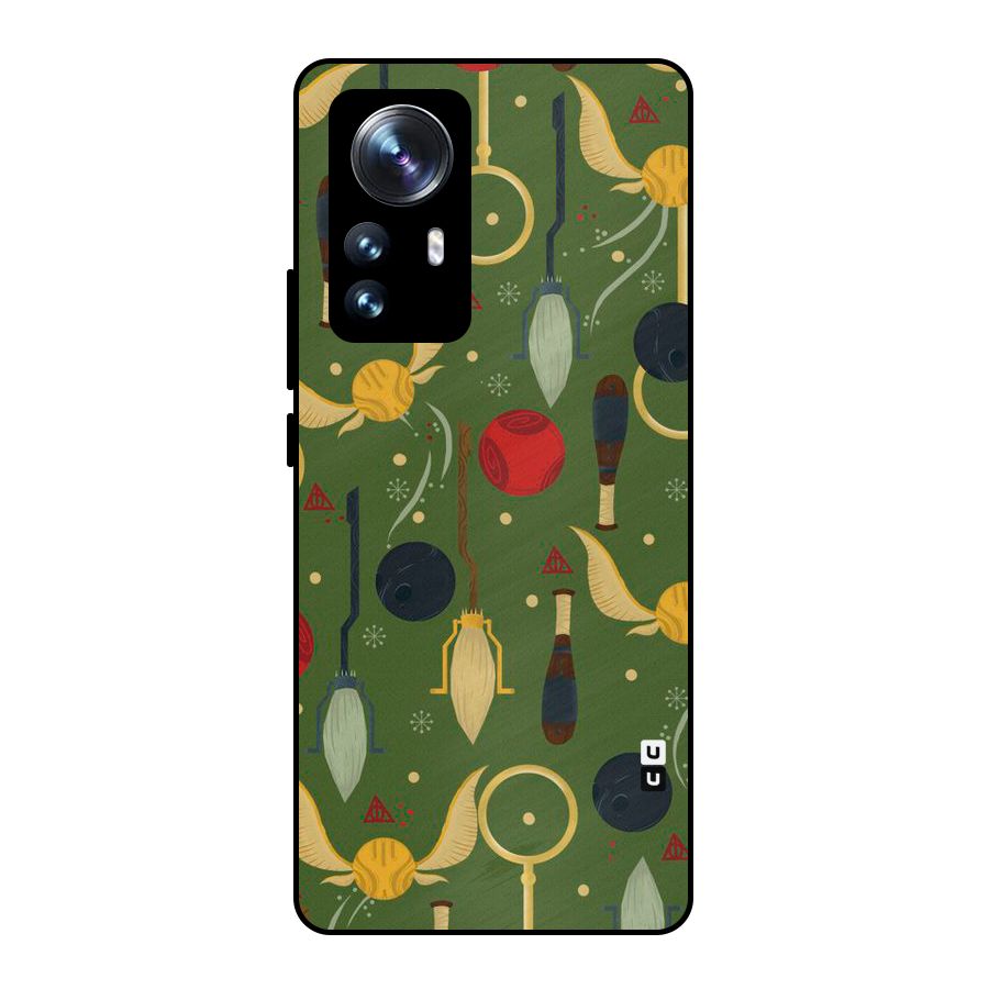 Flying Ball Pattern Metal Back Case for Xiaomi 12 Pro