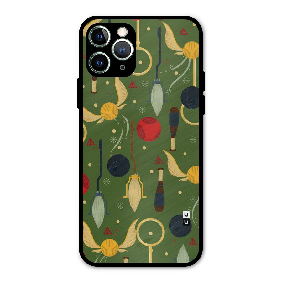 Flying Ball Pattern Metal Back Case for iPhone 11 Pro Max