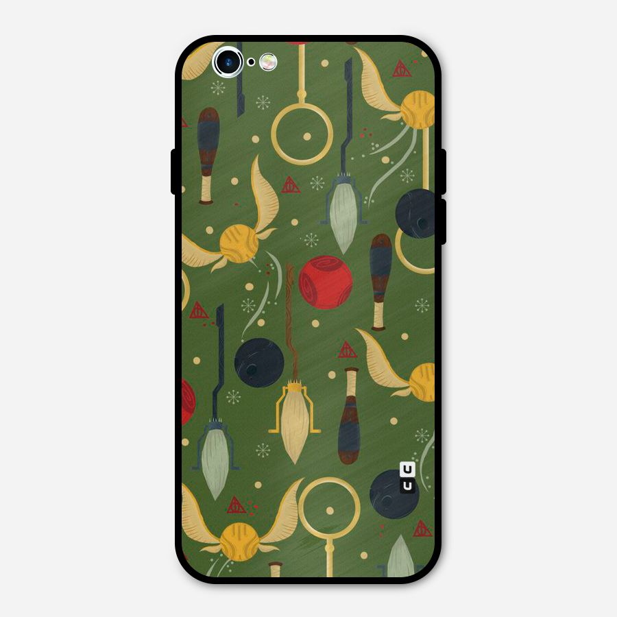 Flying Ball Pattern Metal Back Case for iPhone 6 6s