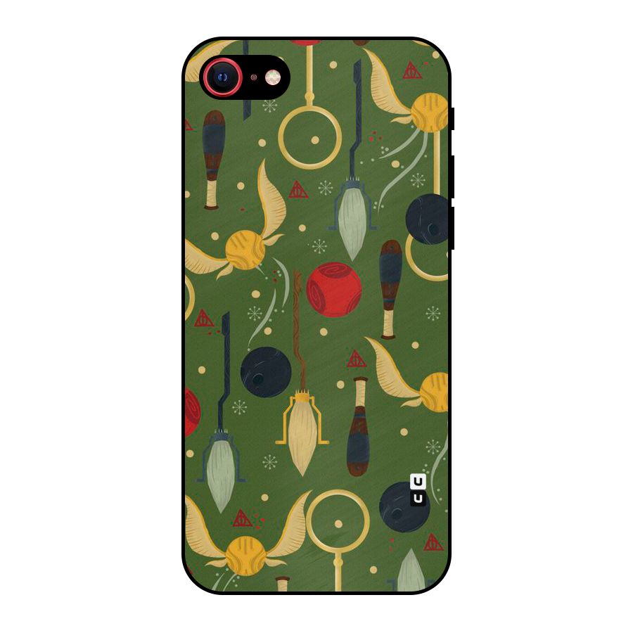 Flying Ball Pattern Metal Back Case for iPhone 7