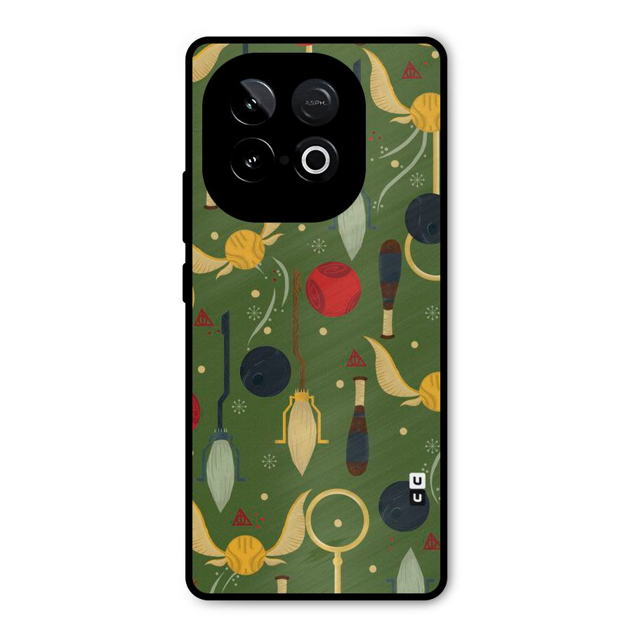 Flying Ball Pattern Metal Back Case for iQOO Neo 10