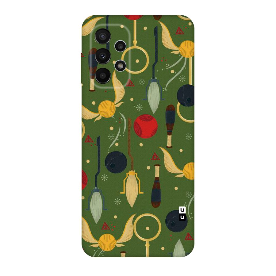 Flying Ball Pattern Original Polycarbonate Back Case for Galaxy A23