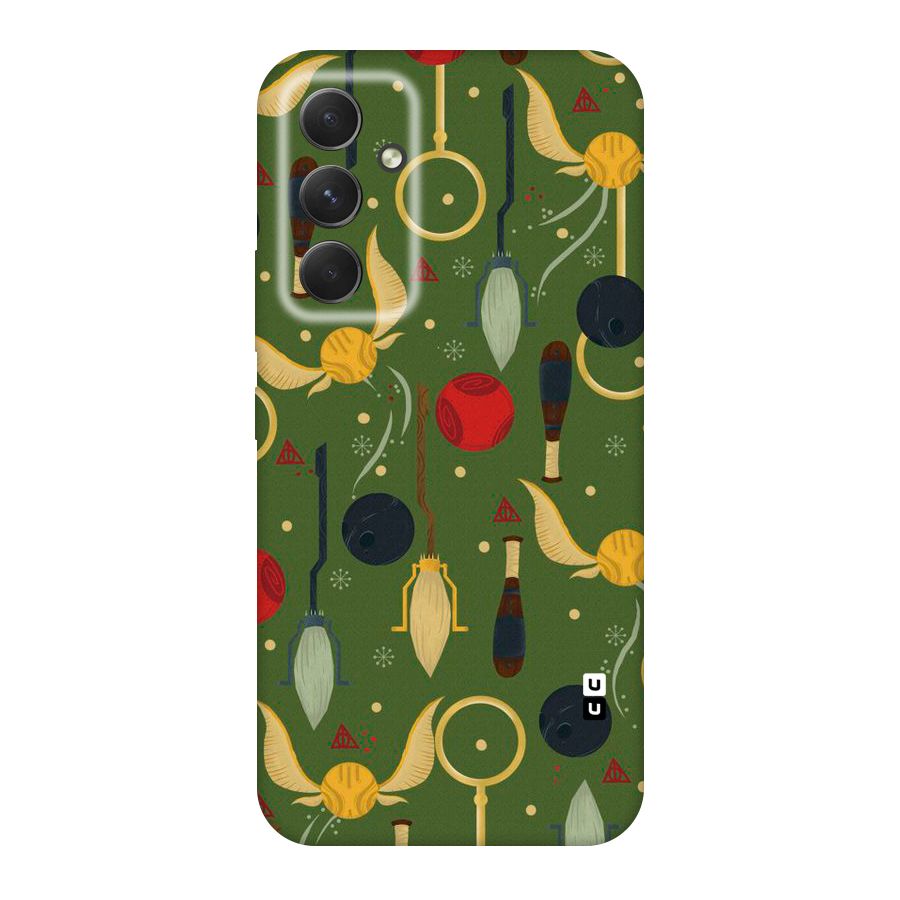 Flying Ball Pattern Original Polycarbonate Back Case for Galaxy A54
