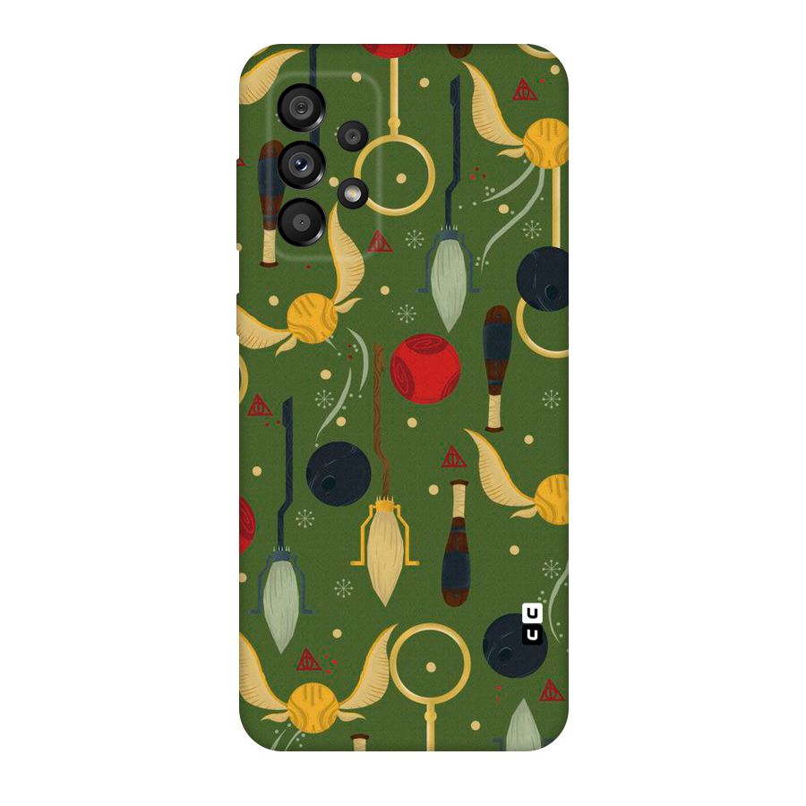 Flying Ball Pattern Original Polycarbonate Back Case for Galaxy A73 5G