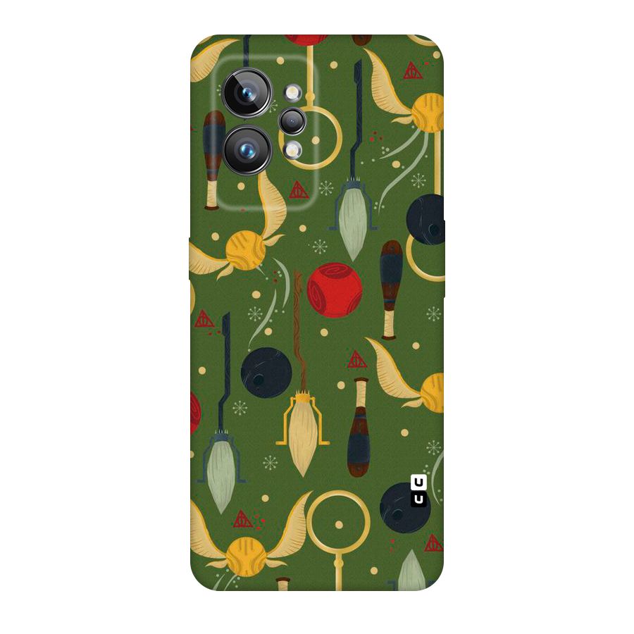 Flying Ball Pattern Original Polycarbonate Back Case for Realme GT2 Pro