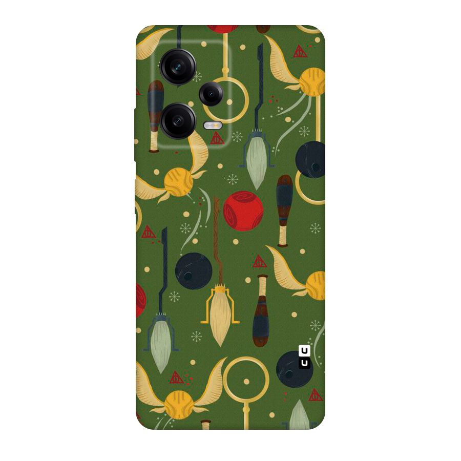 Flying Ball Pattern Original Polycarbonate Back Case for Redmi Note 12 Pro