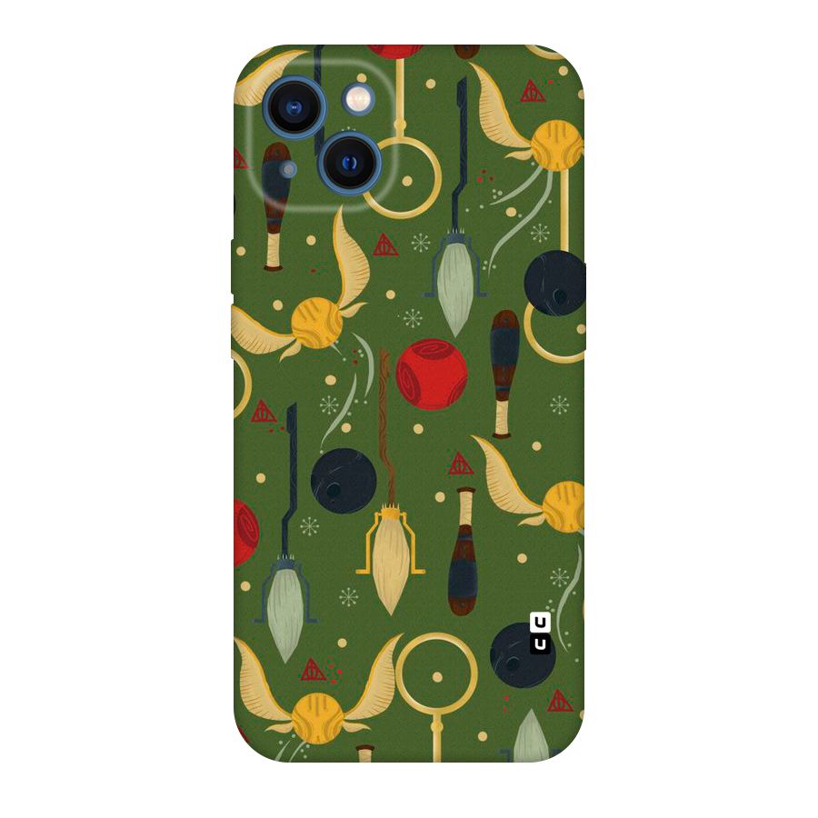 Flying Ball Pattern Original Polycarbonate Back Case for iPhone 13