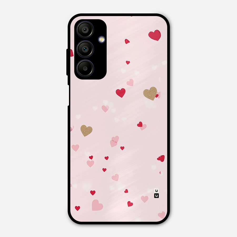 Flying Hearts Metal Back Case for Galaxy A15 5G