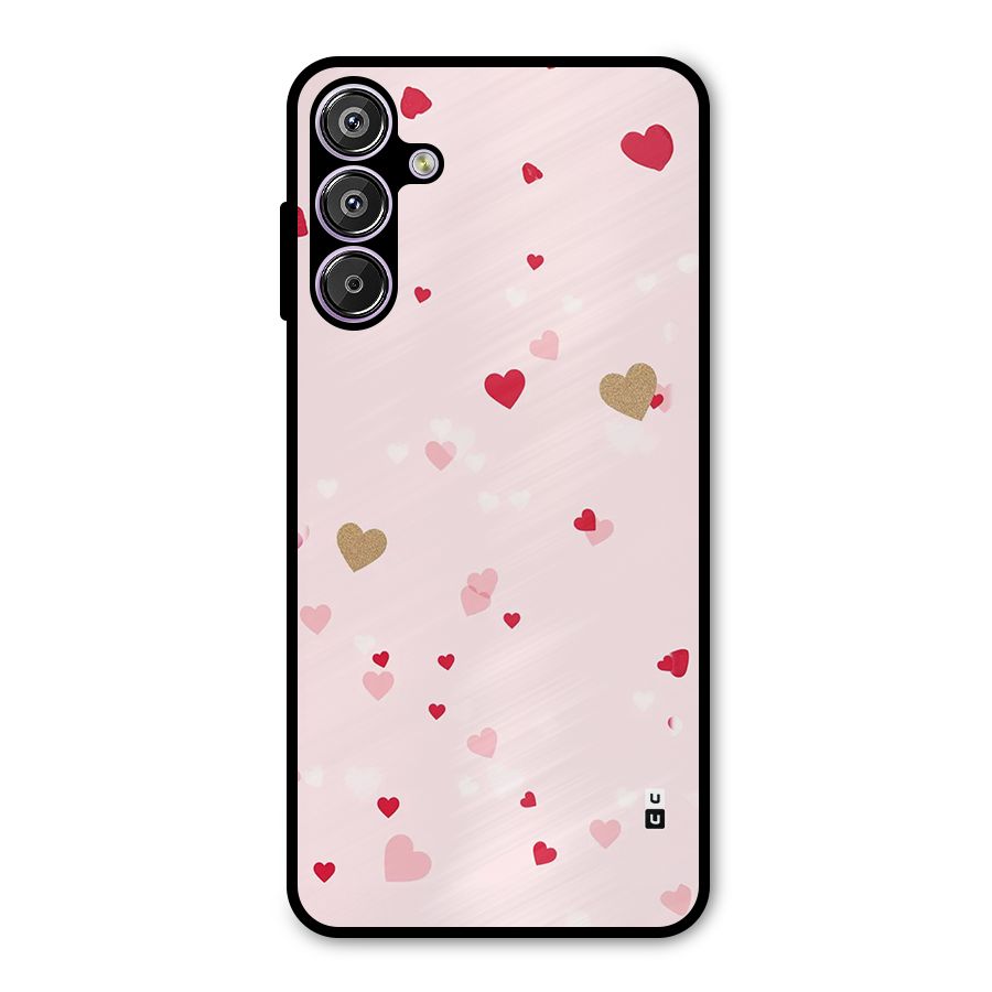 Flying Hearts Metal Back Case for Galaxy F15