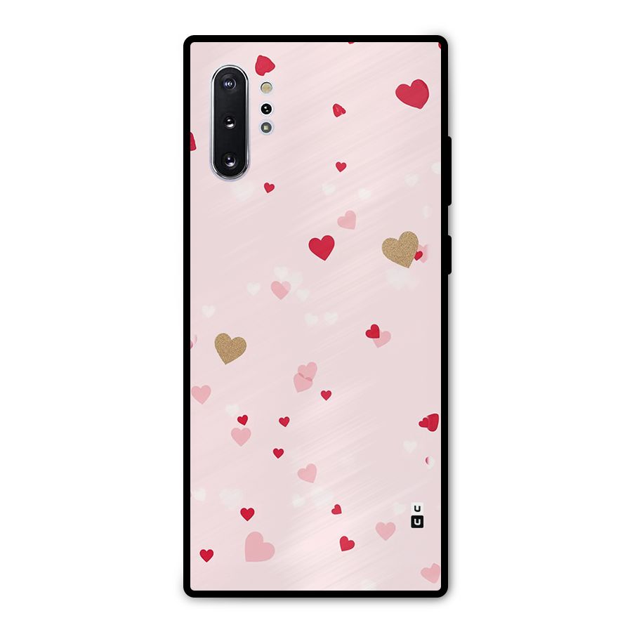 Flying Hearts Metal Back Case for Galaxy Note 10 Plus