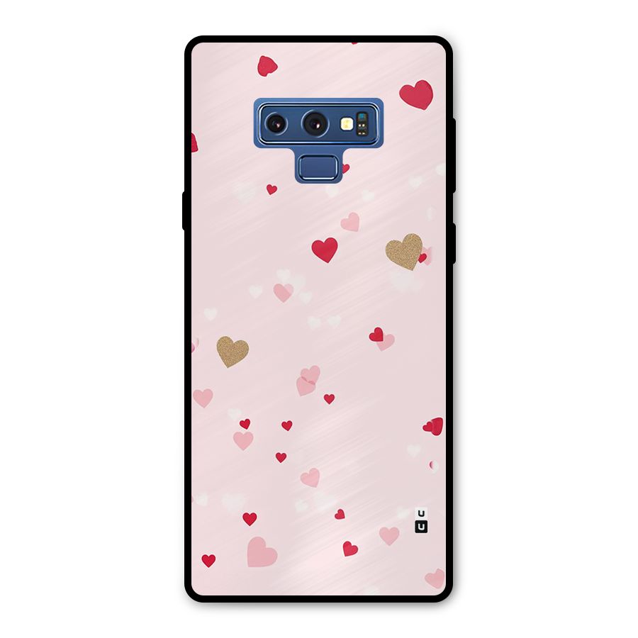 Flying Hearts Metal Back Case for Galaxy Note 9