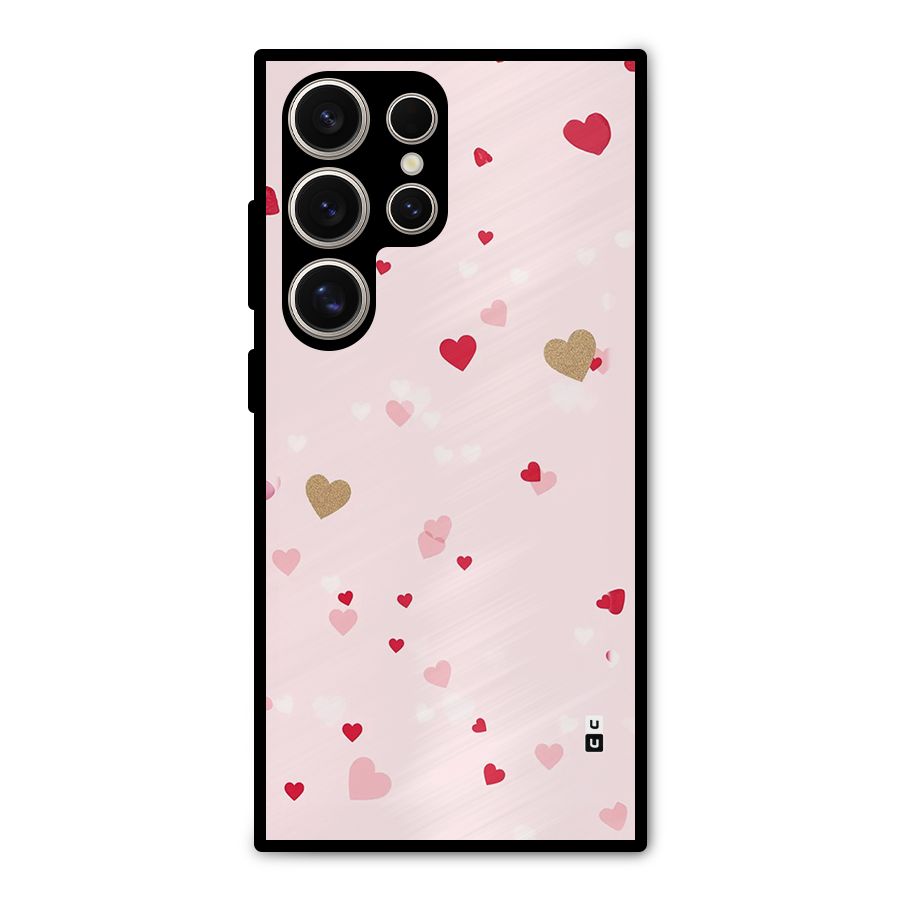 Flying Hearts Metal Back Case for Galaxy S24 Ultra